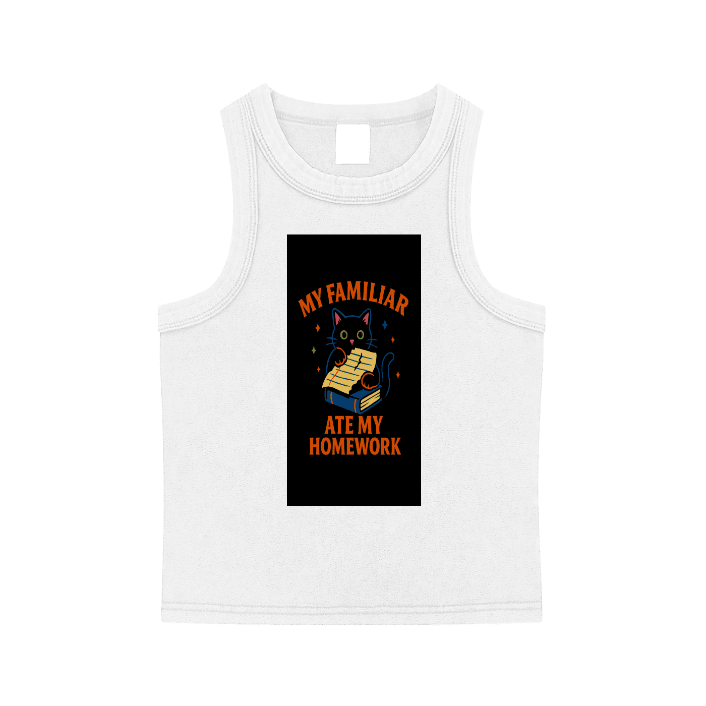 tank top t-shirt "my familiar ate my homework"