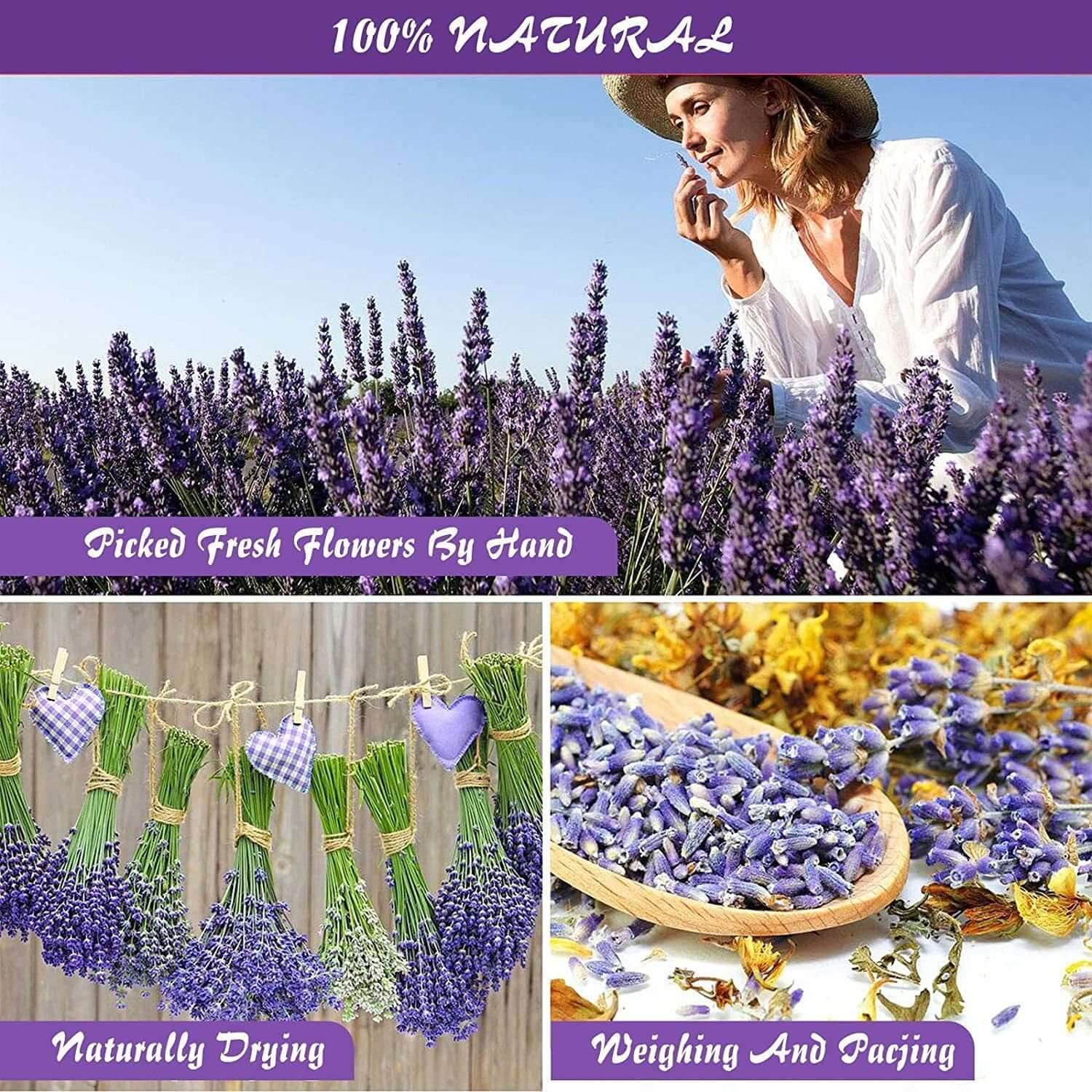 24 Bags Dried Flowers,100% Natural Dried Flowers Herbs Kit for Soap Making, DIY Candle Making,Bath - Include Rose Petals,Lavender,Don'T Forget Me,Lilium,Jasmine,Rosebudsand More - Emily Zen Goddess