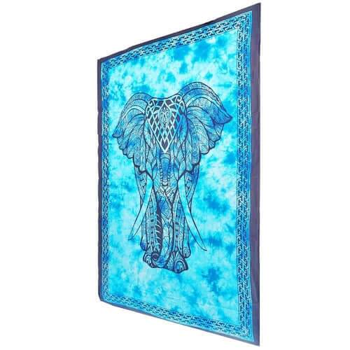 Indian Bohemian Elephant Tapestry Psychedelic Wall Hanging Decoration - Emily Zen Goddess