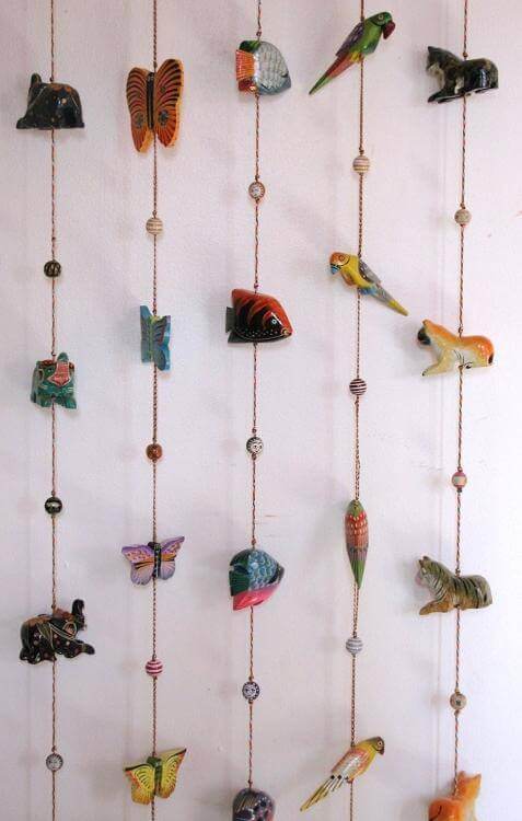 OMSutra Handcrafted Wooden Prosperity Animal hanging brass Bells - Emily Zen Goddess