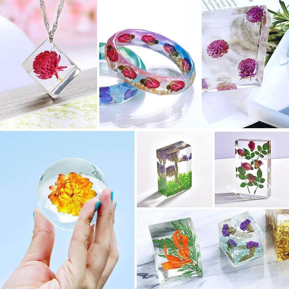 24 Bags Dried Flowers,100% Natural Dried Flowers Herbs Kit for Soap Making, DIY Candle Making,Bath - Include Rose Petals,Lavender,Don'T Forget Me,Lilium,Jasmine,Rosebudsand More - Emily Zen Goddess